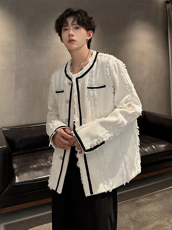 

ort Padded oulder Jaet Korean Sle Men's Faion Cleanfit Autumn Winter Coat Luxury Sensation Chic Trendy Outerwear