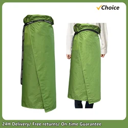 Half Body Rain Skirt Waterproof Rainwear Breathable Rain Kilt Lightweight Rain Gear for Camping Hiking Waterproof Raincoat Skirt