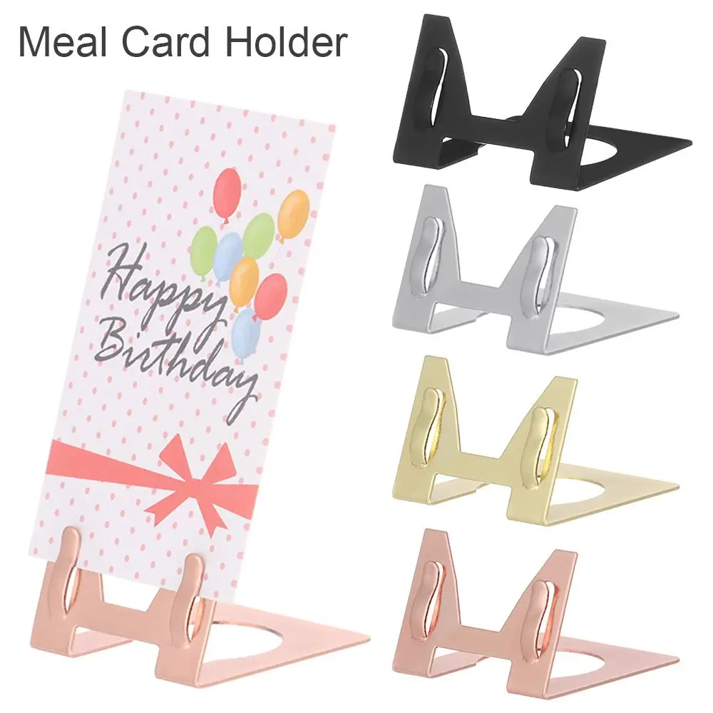 L Shape Party Photo Clip Paper Clamp Table Number Stand Price Label Holder Place Card Holder