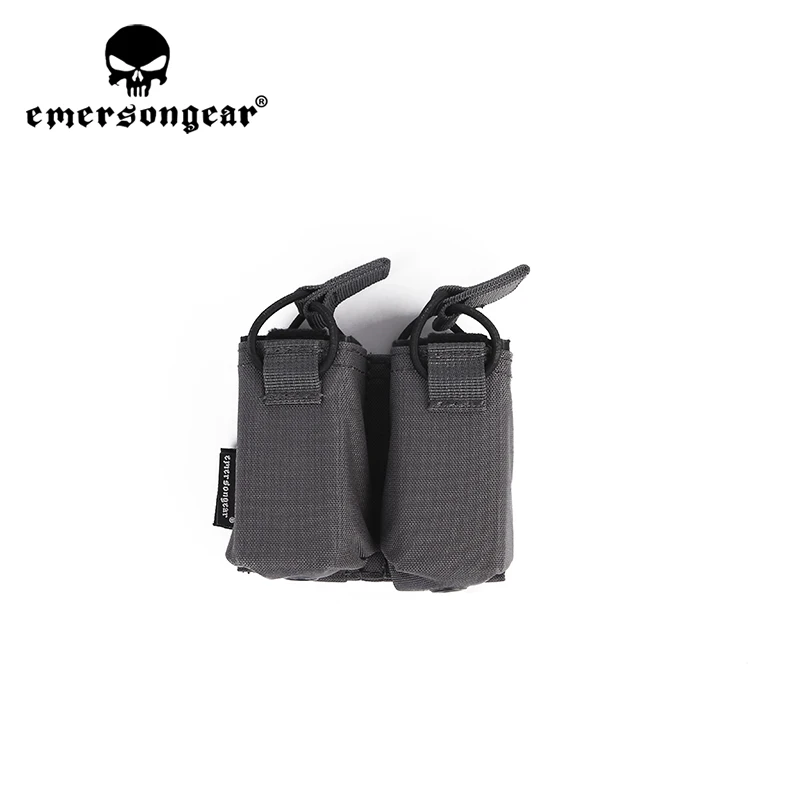 Emersongear Tattico Doppia Pistola Portariviste Borsa Mag Per SS Gilet Da Caccia Portapiatti Airsoft Tiro Titolare Sport Nylon