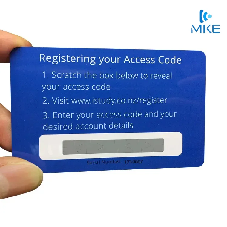 Tarjeta de impresión de identificación de PVC de plástico comercial personalizada