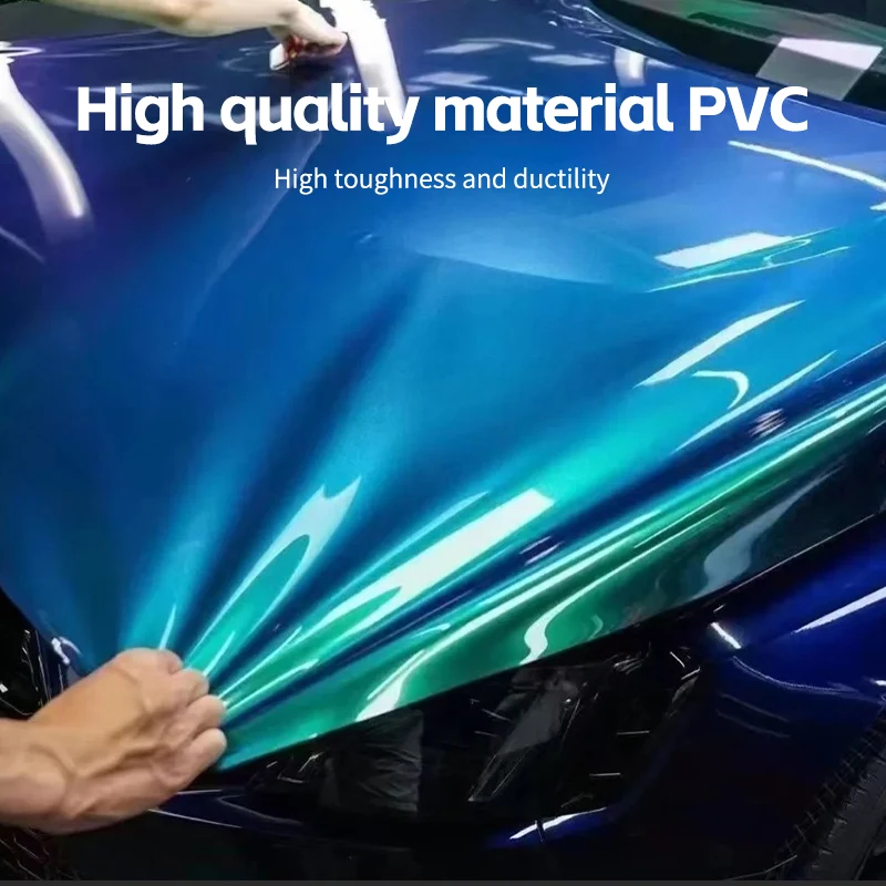 초색상 무광 자동차 랩 비닐 자가 접착 PET 색상 변색 바디 코팅 광택 TPU 색상 변경 필름