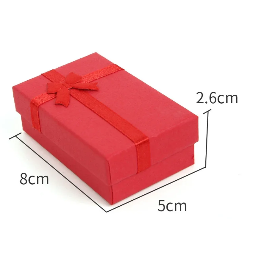 Wholesale 24pcs Assorted Colors Jewelry Sets Display Box Necklace Earrings Ring Box 5*8*2.5cm Packaging Gift Box mixed