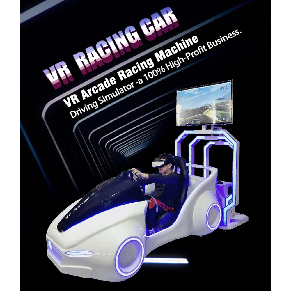 Ride on Car  Coin Operated VR Cinema Car Game Machine Virtual Reality Driving Simulator 9D VR Racing Simulator
