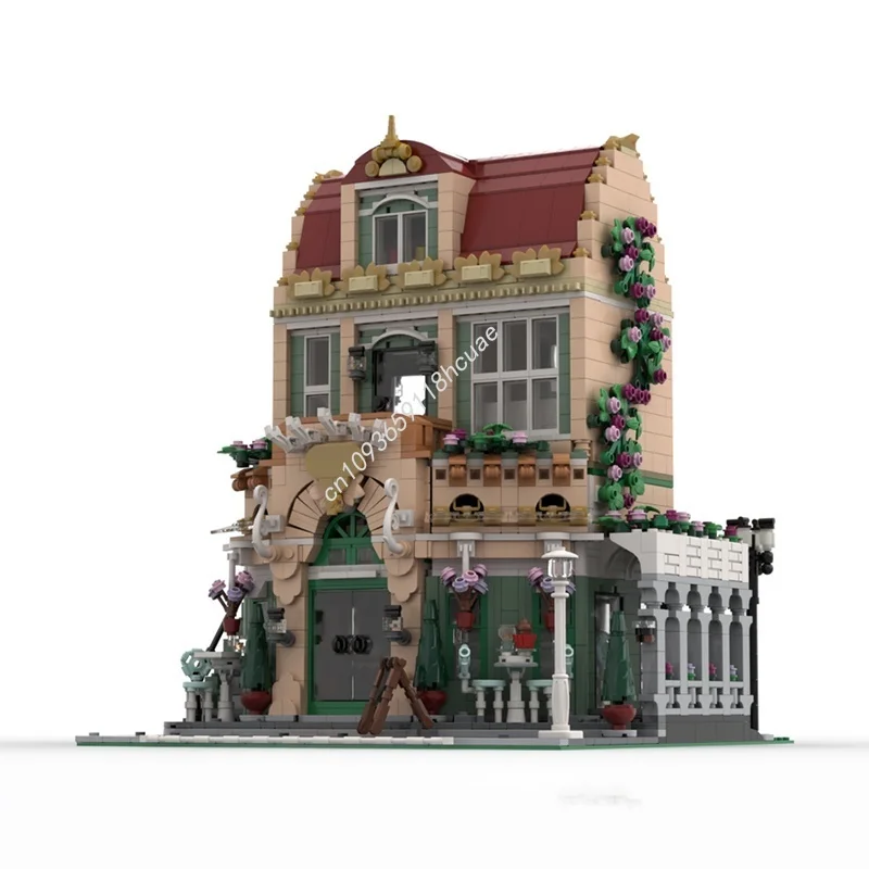 2720 elementów MOC Caf Fleur Zestaw Modyfikacyjny Model Modułowy Klocki Prezent Świąteczny Zabawka Konstrukcyjna Pomysł na Prezent Urodzinowy dla Dzieci