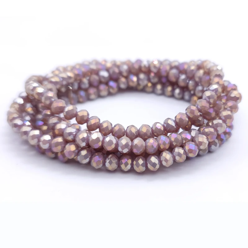 Czech Crystal Shiny Faceted Glass Beads round Loose Spacer Beads for Jewelry Making 2mm 3mm 4mm 6mm 8mm Necklace Bracelet Access