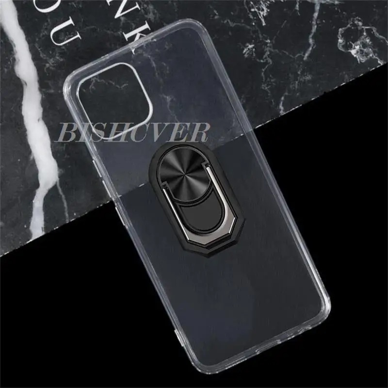 For Wiko T10 T50 T10 T3 Y52 Y62 Plus Y82 Back Ring Holder Bracket Phone Case Smartphone TPU Soft Silicone Cover