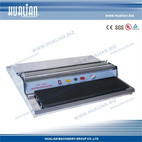 TW-550E HUALIAN Semi-Automatic Vegetable Fruit Food Cling Film Wrapping Machine