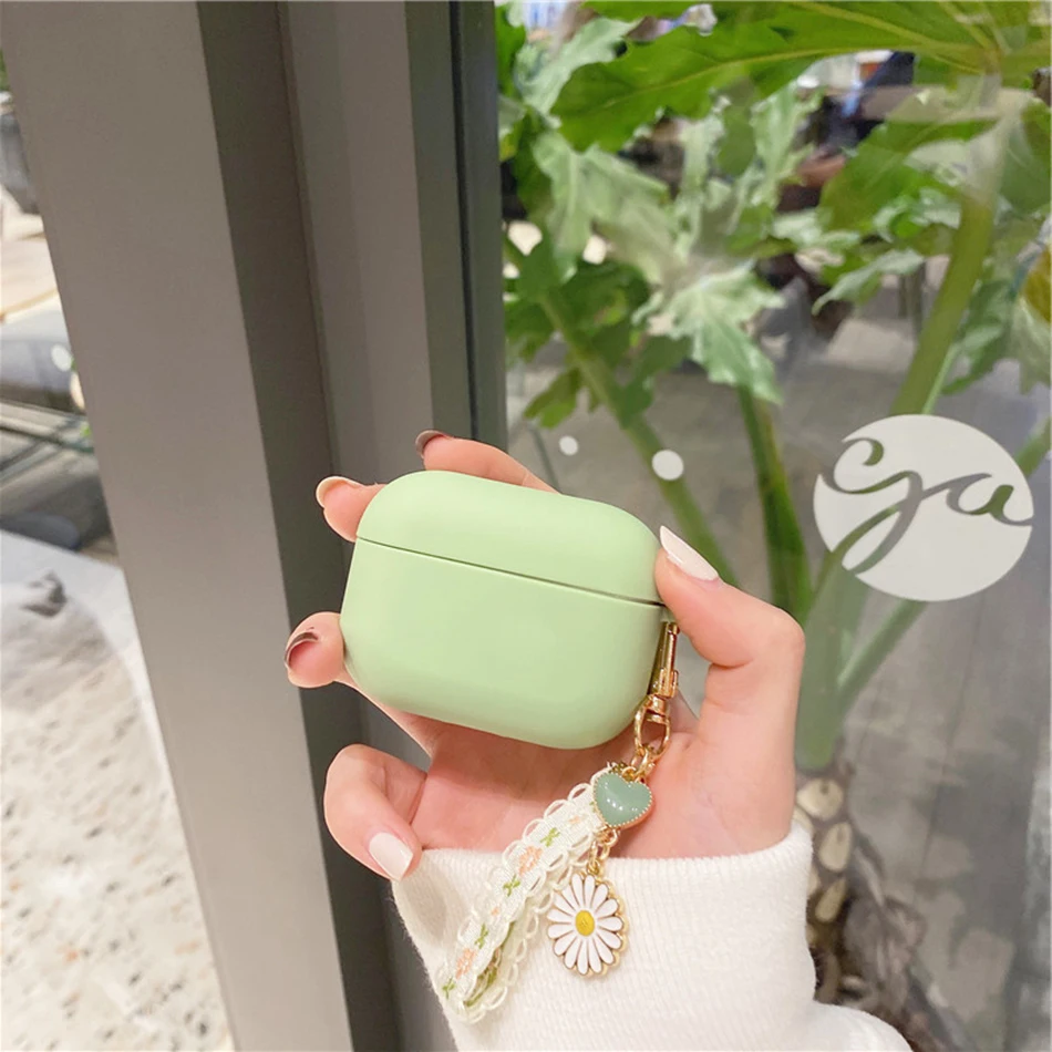 غطاء من السيليكون ل جبرا النخبة 3 حافظة أزياء من الدانتل زهرة الحب القلب حجر المفاتيح حقيبة سماعة الاذن ل JabraElite3 غطاء fundas