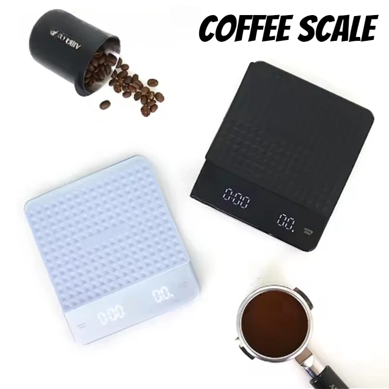 3kg/0.1g Coffee Scale with Timer Kitchen Tools Digital Multifunction Weighing Scale Pour Over Drip Espresso Scale LCD Display