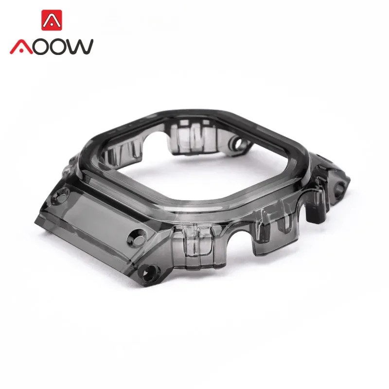 Rubber Strap Bezel for Casio G-SHOCK GMW-B5000 Sport Waterproof TPU Transparent Replacement Bracelet Watch Band Protective Case