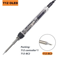 DC12~24V T12 OLED 72W Mini Electric Soldering Iron Adjustable Temperature Portable Solder Welding Station BC2 Tip tool not SH72