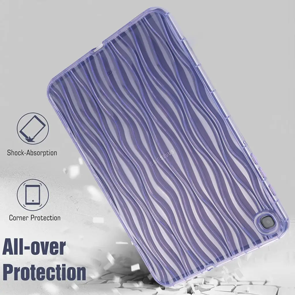 Ripple Style Case For Samsung Galaxy Tab A7 LITE 8.7 T225 T220 S6 LITE 2020 P610 P615 Tab A8 10.5 X200 Shockproof Cover Funda