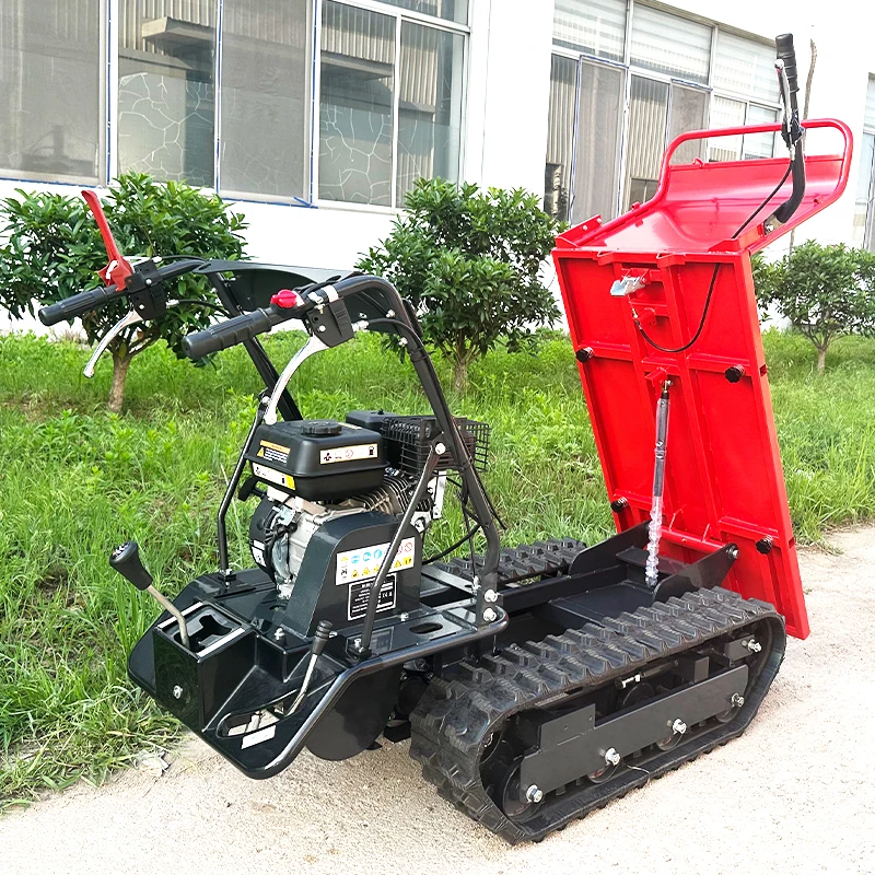 

Agricultural Use Mini Dumper Truck 500 KG Small Load Transport Vehicles High Power Crawler Dump Transport Truck Customized Sale