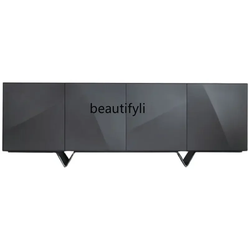 

11zItalian Minimalist Sideboard Piano Paint Cupboard Tea Locker Wine Cabinet Simple Side Cabinet drawer furniture