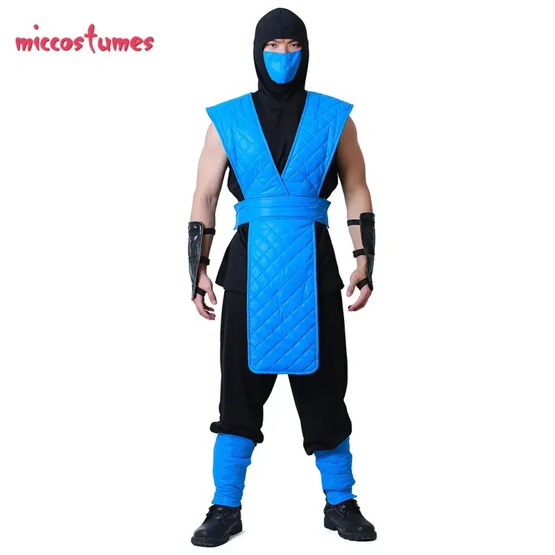 

Костюм для косплея Sub-Zero на Хэллоуин с крышкой лица для мужчин