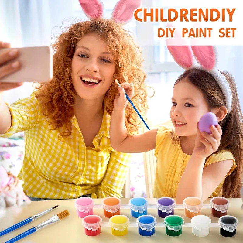 Мини-набор акриловых красок, 10 предметов, детская краска, набор для рисования детей 12 цветов, полоски акриловых красок для детей и взрослых