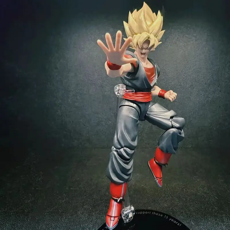 Anime Dragon Ball SHF nuevo contrato mágico creativo retorcido móvil clon Sun Wukong muñeca móvil modelo hecho a mano juguete para regalo recoger