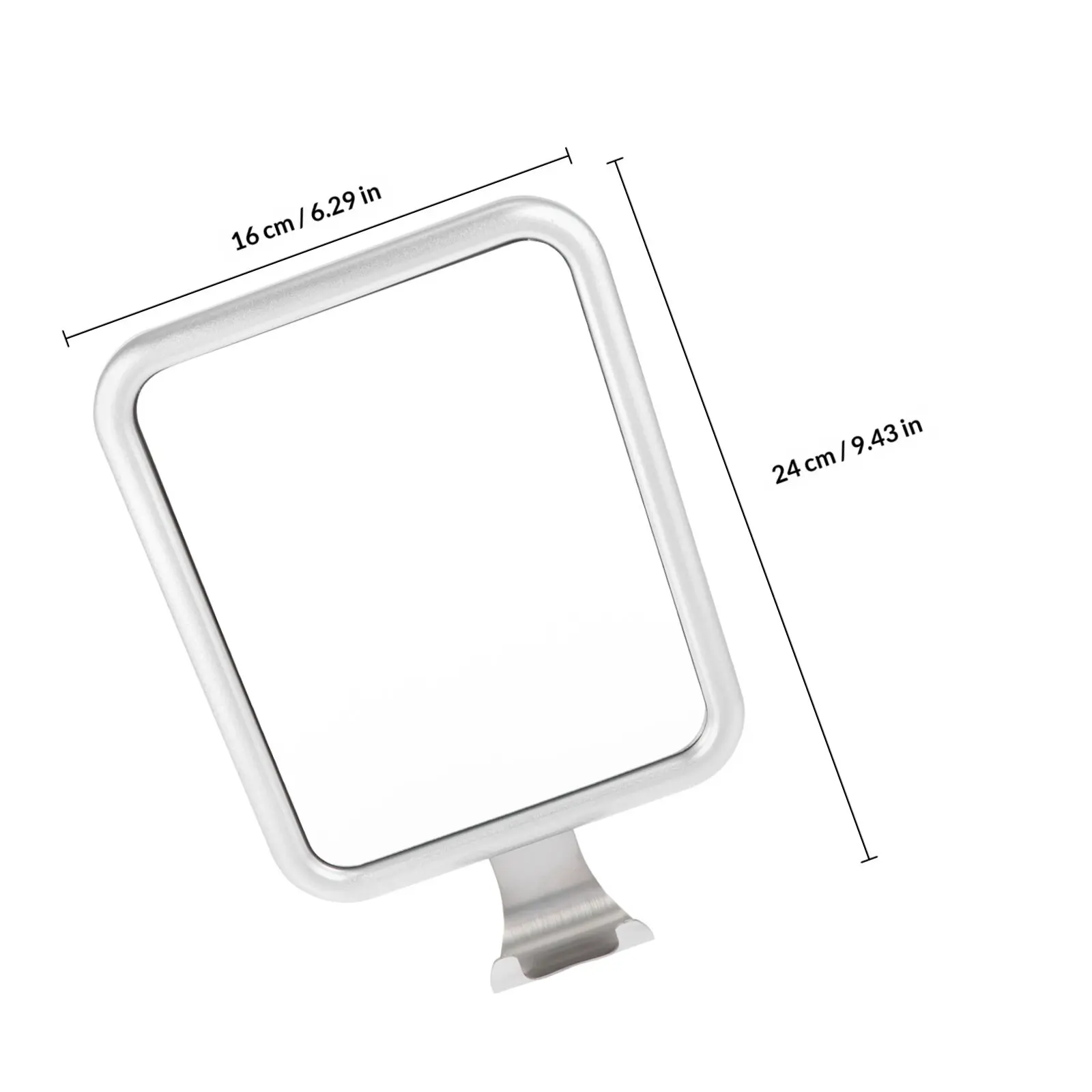 1Pcs Anti-Fog Bathroom Mirror with Strong Suction Cup Wall Mounted Makeup Mirror for Vanity Shaving Grooming Clear Vision
