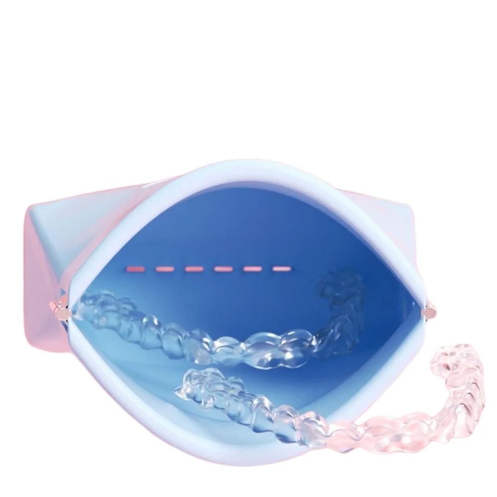 Immagine 4: 1PC Custodia per protesi in silicone con fori di sfiato Custodia per protesi dentale Custodia protettiva per denti finti per apparecchi ortodontici