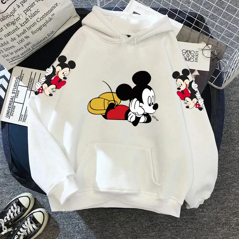 Mickey Minnie Mouse Hoodie Women\'s Autumn/Winter Coat Hoodies Sweatshirt Disney Hoodie Woman Clothing Long Sleeve Sweatshirts