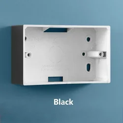 146 Type Wall Surface Mounted Box Golden Prastic External Junction Case 146mm*86mm Switch Socket Outlet Installation Boxes