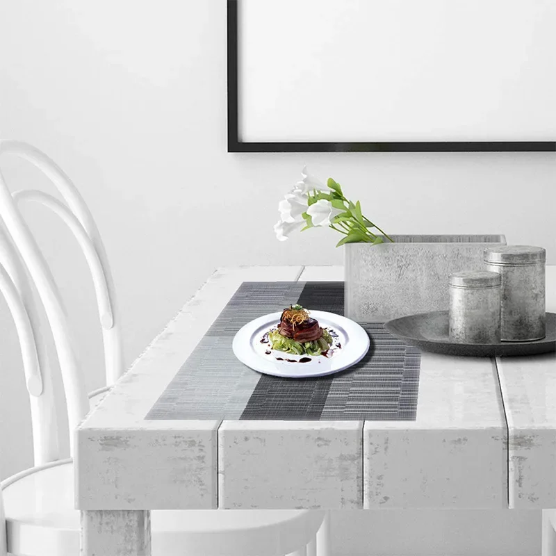 Juego de tapete de mesa antideslizante, posavasos, mantel impermeable, manteles individuales lavables de PVC, accesorios de cocina para restaurante, 2 uds.