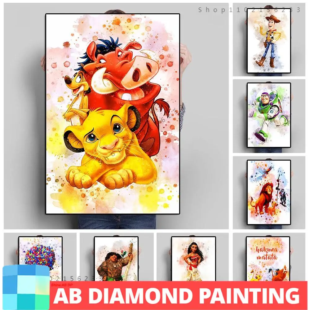 Disney The Lion King AB Northern Lights pittura diamante Toy Story mosaico ricamo 5D artigianato fai da te nuovo arrivo Set Home Decor