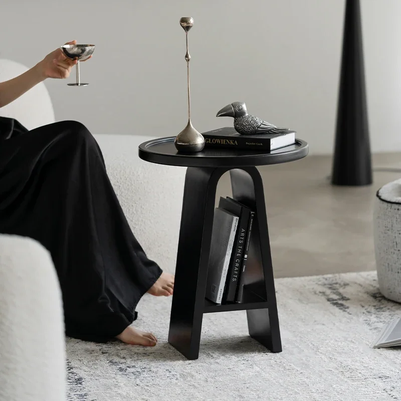 

Nordic Style High-end Light Luxury Simple Coffee Table Small Apartment Sofa Side Table Light Luxury Creative Small Round Table