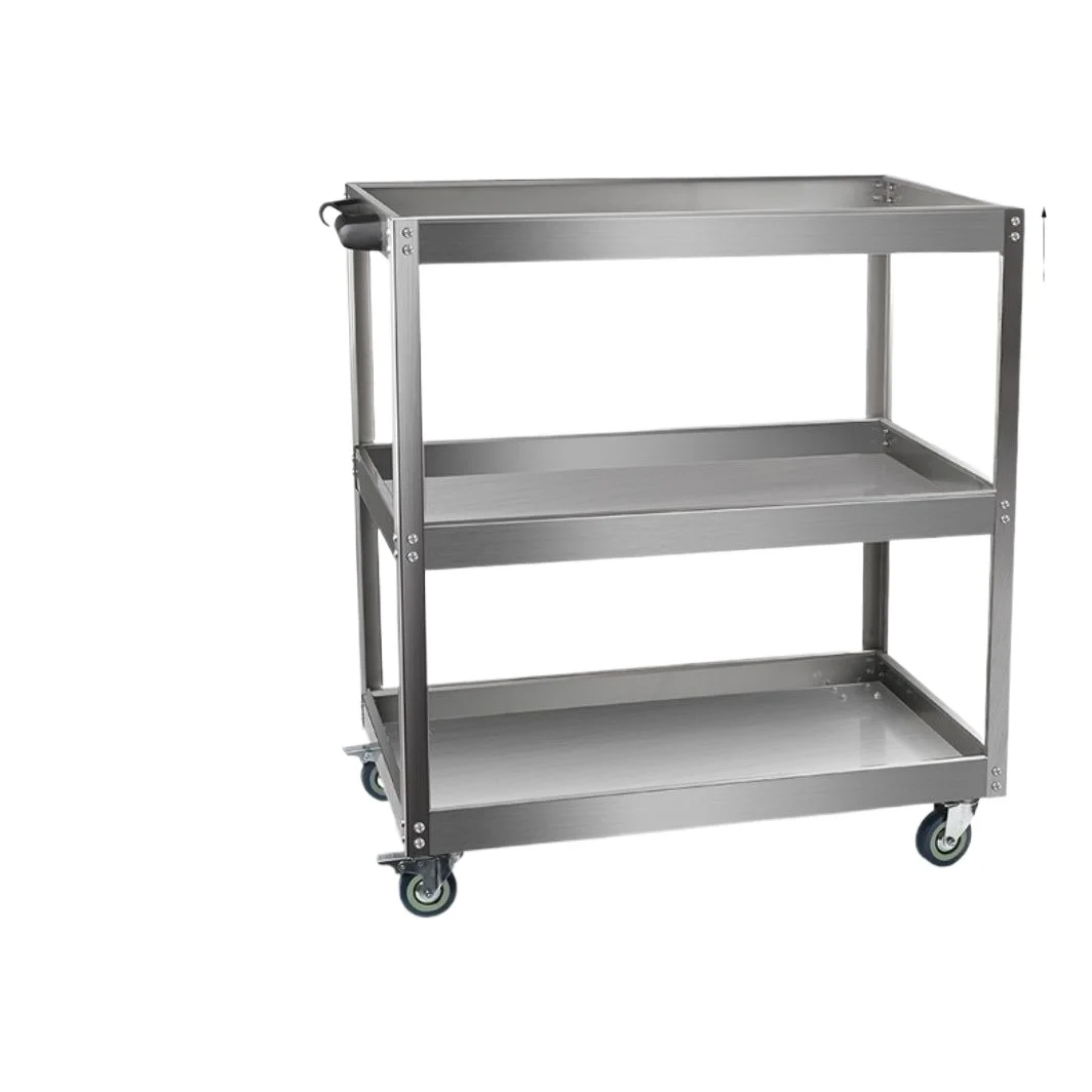 Trolley Stainless Steel Tool Rack for Auto Repair Shop with Mobile Tool Cabinet Maintenance Racks