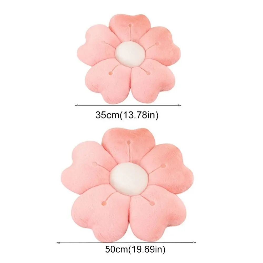 Oreiller en peluche fleur de cerisier pour enfants, jouet épais en forme de fleur, coussin de chaise doux et facile à rebond, coussin de siège pour chambre à coucher