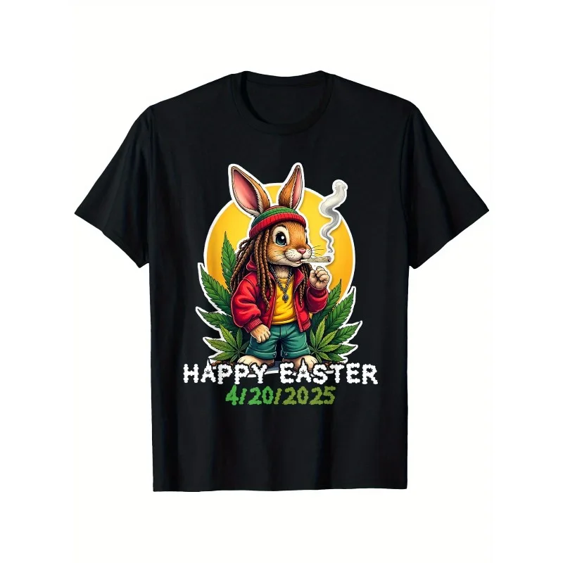 

Easter Bunny Suitable for Both Men and Women Easter Christmas Valentine's Day Carnival Saint Patrick's Day Gift Women's T-shirt