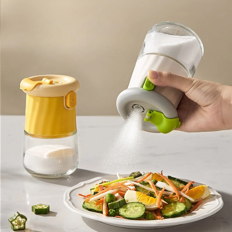 Quantitative Measurable Salt Spice Jar Multi Function Seasoning Shaker Dust Proof Kitchen Condiment Storage Bottle For Home Use