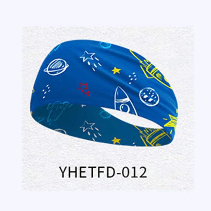 الصيف الاطفال عقال للجنسين الرياضة العصابة لطيف مطبوعة مرونة امتصاص العرق أغطية الرأس تشغيل عصابة رياضية في الهواء الطلق