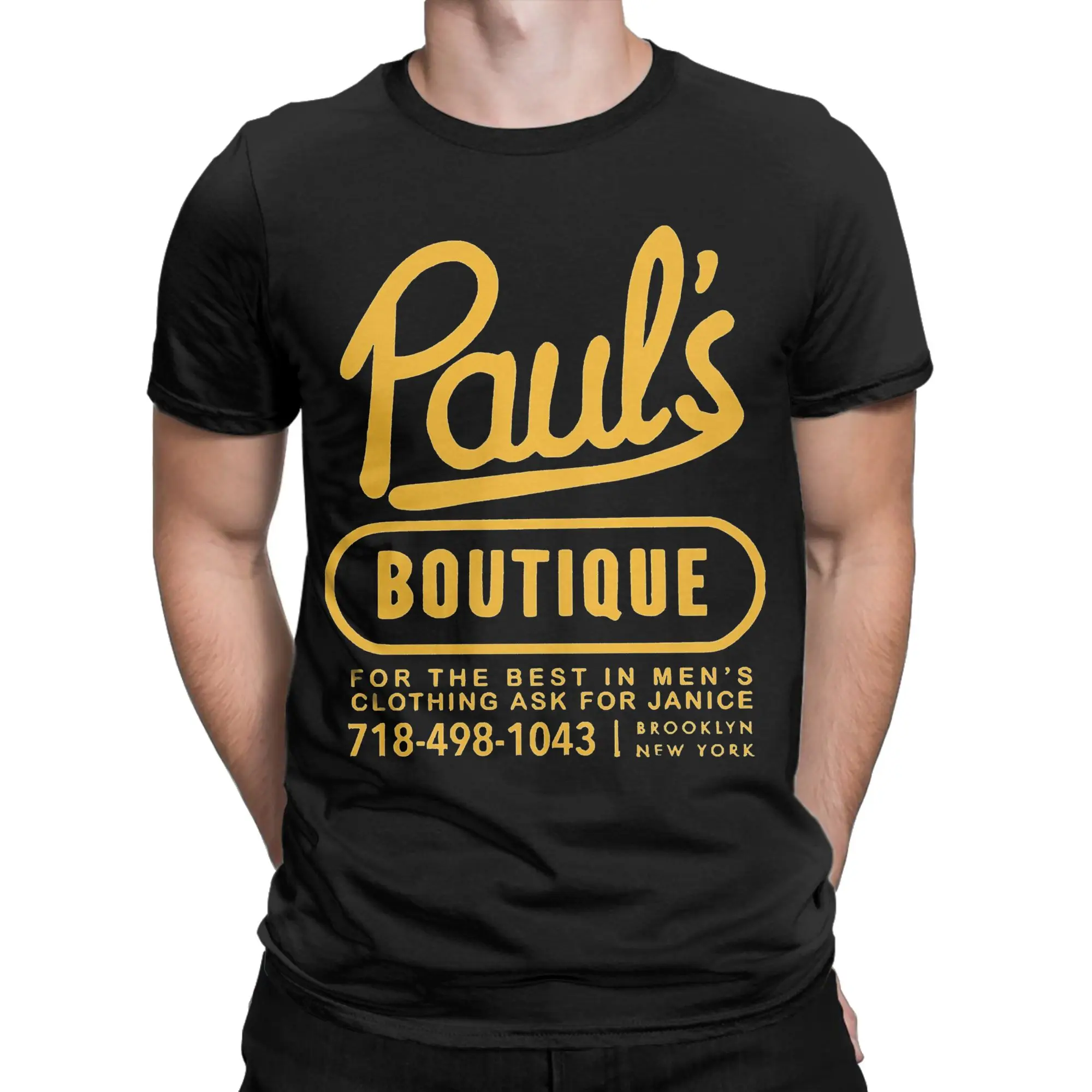 Vintage Beastie Boys Pauls Boutique T-Shirt for Men Round Collar 100% Cotton T Shirts  Short Sleeve Tee Shirt Summer Clothing