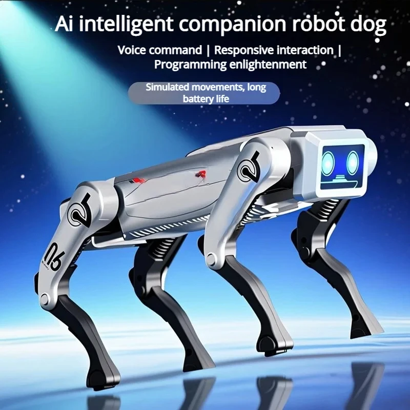 Dog-Shaped Robot Programmable Remote-Controlled Quadruped Robot Intelligent Voice Remote Control Interactive Music And Dance