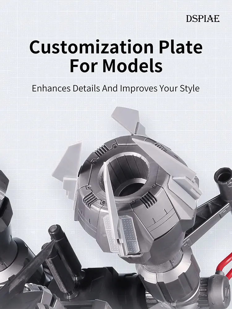 DSPIAE Model Making Tool PC-GY PS Modification Rubber Plate with Scale 190 * 250mm