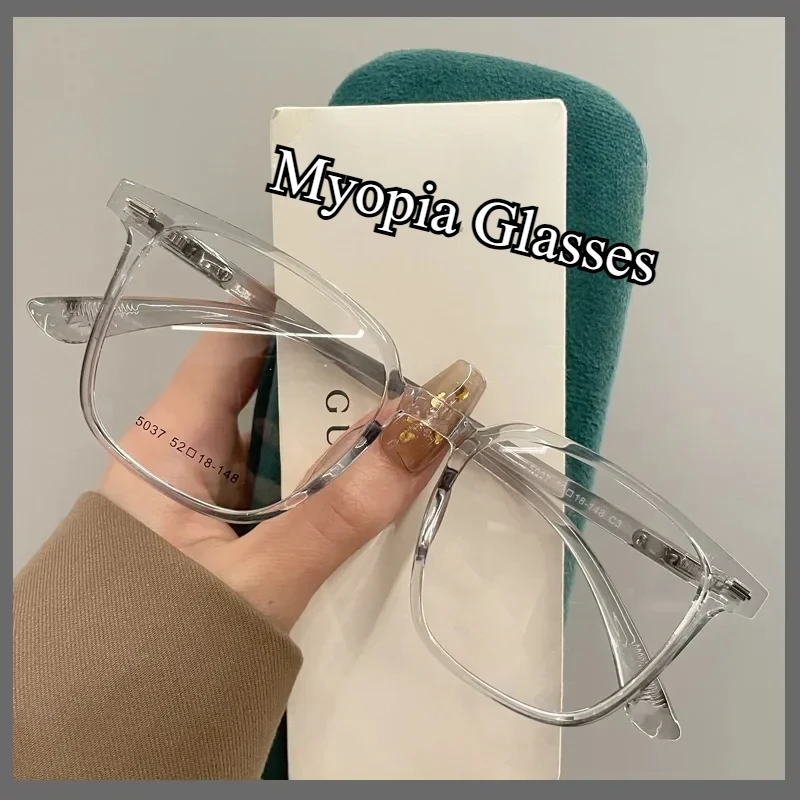Myopie-Brille, fertige Anti-Blaulicht-Brille für Erwachsene, ultraleichter Brillenrahmen mit Grad 0–4,0