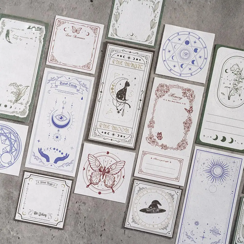 Multi-style 1 Set Delicate Tooth Line Pressure Technology Memo Notepad Tearable Daily Use