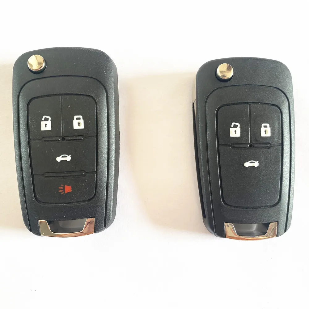 2/3/4 Buttons Car Remote Key shell FOB For Chevrolet Cruze Sail Orlando Malibu Aveo Spark