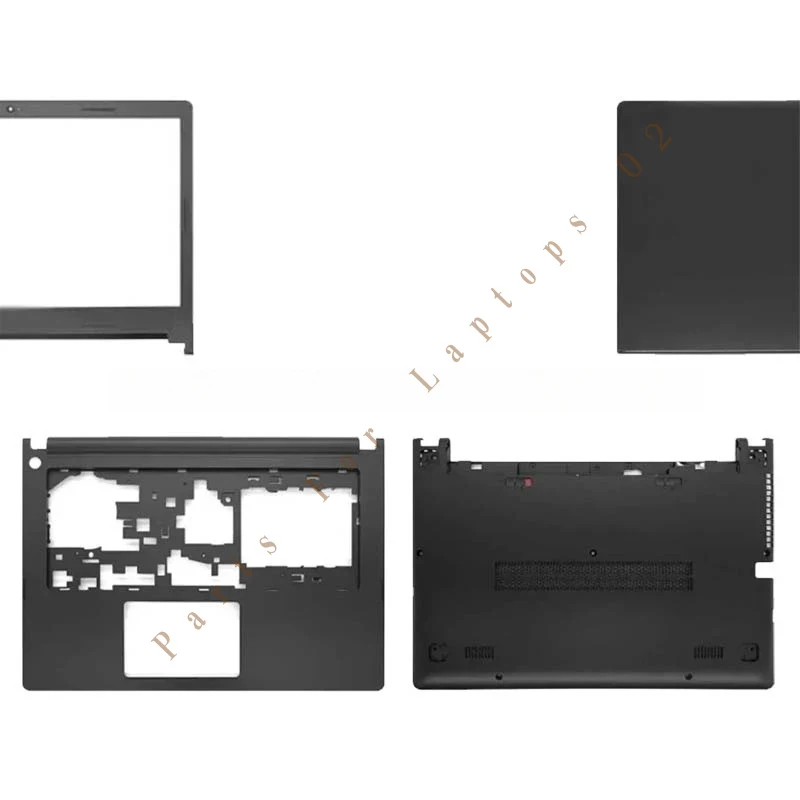 Nueva cubierta trasera para portátil Lenovo IdeaPad S400 S410 S405 S435 S436, bisel frontal/bisagras/reposamanos/carcasa inferior SIN función táctil