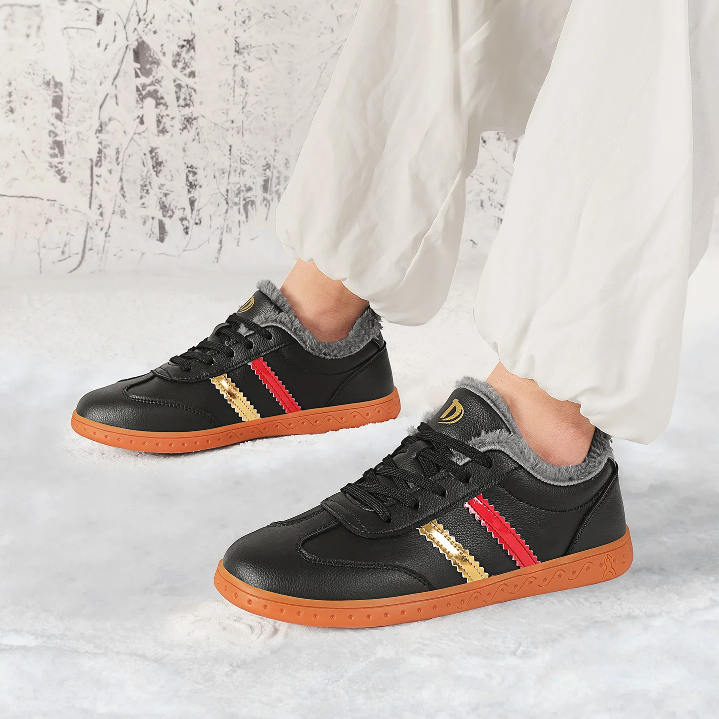

Winter Thick Velvet Warm Men's Shoes Tai Chi Kung Fu Shoes Breathable Walking Shoes Men's Casual Shoes Sports Men Shoes Winter