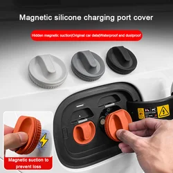 For LiXiang L9 L6 L7 NIO ES8 ET7 ET5 MG MG4 ZEEKR IM,New Energy Fuel Tank Cap Car Silicone Charging Port Waterproof Cover Dust