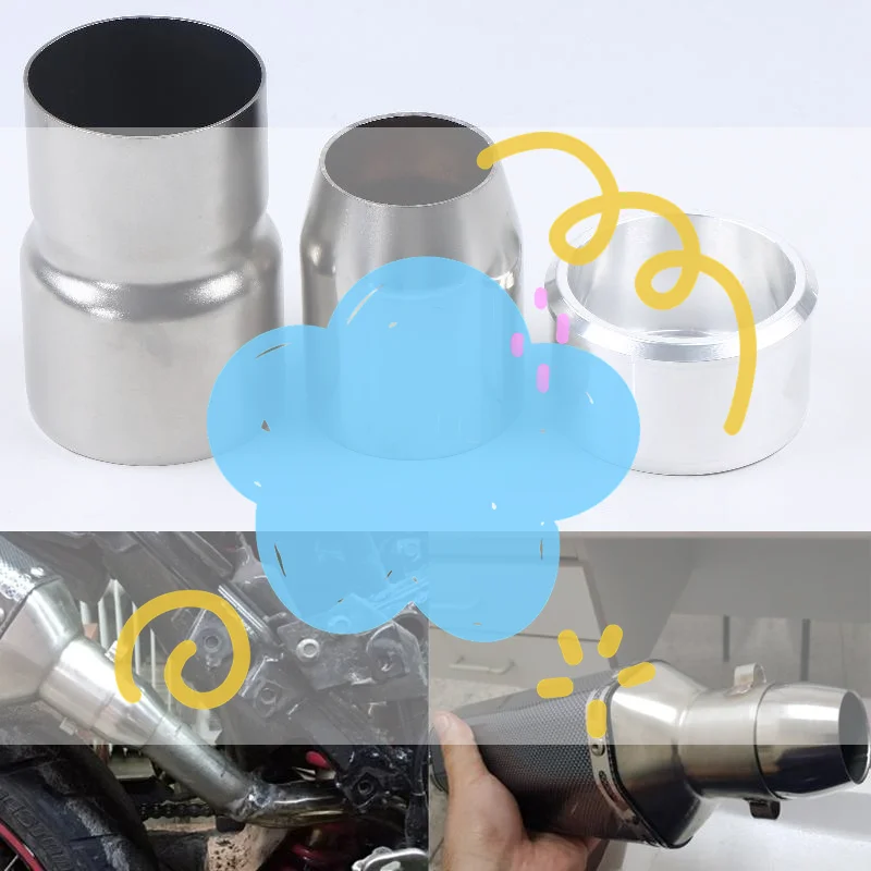 

Универсальный адаптер для глушителя мотоцикла 51 мм на 38 мм, 60 мм на 51 мм, сварная труба 51 мм, аксессуары для мотоциклов