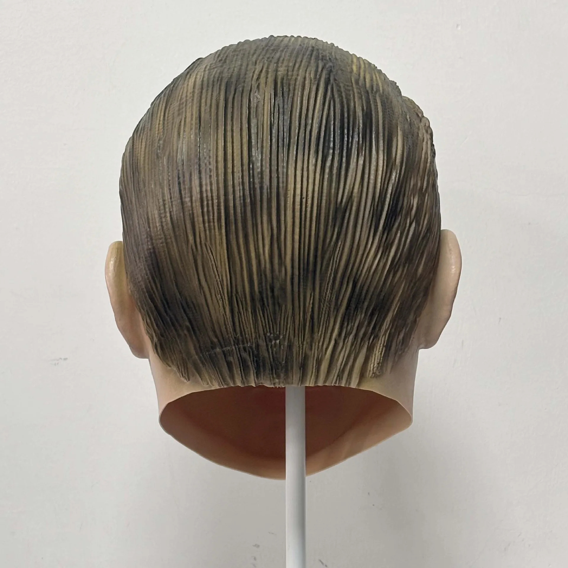 Realistische männliche Latex-Vollkopfmaske, menschliches Gesicht, Kopfbedeckung für Halloween, Maskerade, Cosplay, Party, Kostüm-Requisiten für Erwachsene – Detail 5