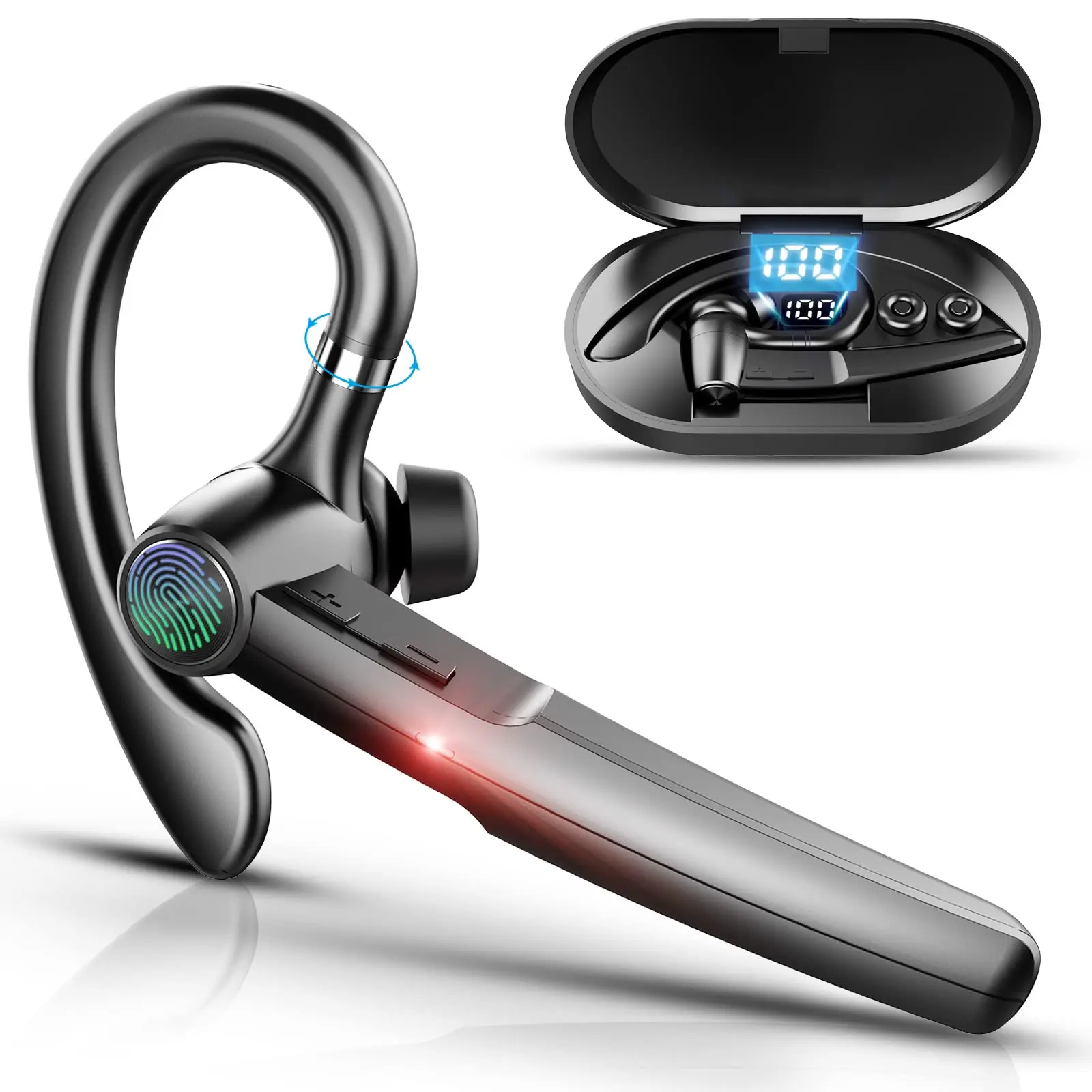 Bluetooth Earphones 5.4 Headphones Stereo Handsfree Noise Ca