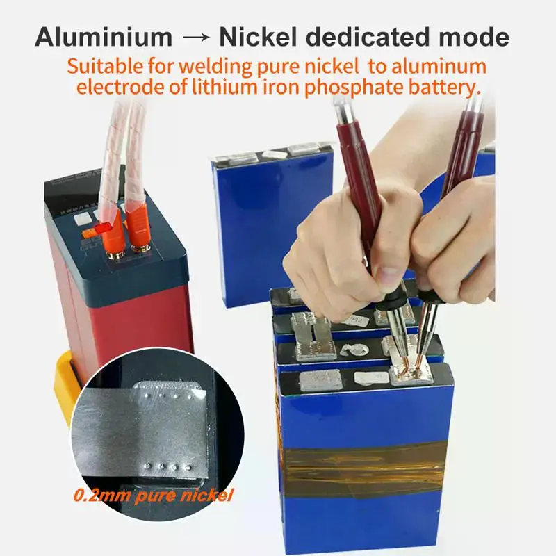 Máquina de soldadura por puntos de pulso de alta corriente 3500A 801H, baterías de fosfato de hierro y litio, se pueden soldar soldadura de aluminio y níquel