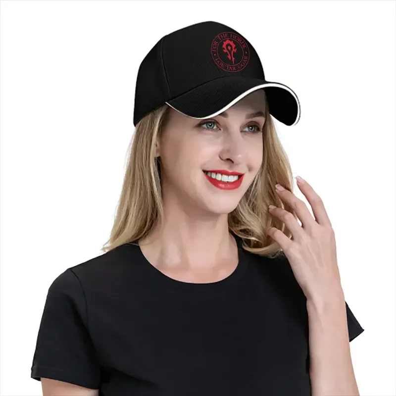 Y2K Color Dad Hats For The Horde Casual Hat Sun Visor Caps World Of Warcraft Peaked Cap