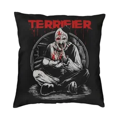 Ter 사이uters Movie Horror Art Slasher Halloween Poszewka na poduszkę Sofa Pokój dzienny Kwadratowa poszewka na poduszkę 40x40 Poszewki na poduszki