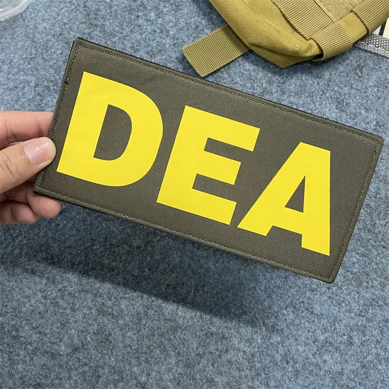 

DEA Prints Tactical Patches Military Law Enforcement Insignia Hook and Loop Morale Backpack Vest Helmet Decorative Stickers